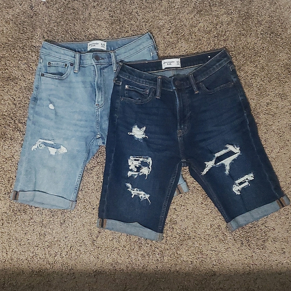 2 Abercrombie Kids Denim Shorts